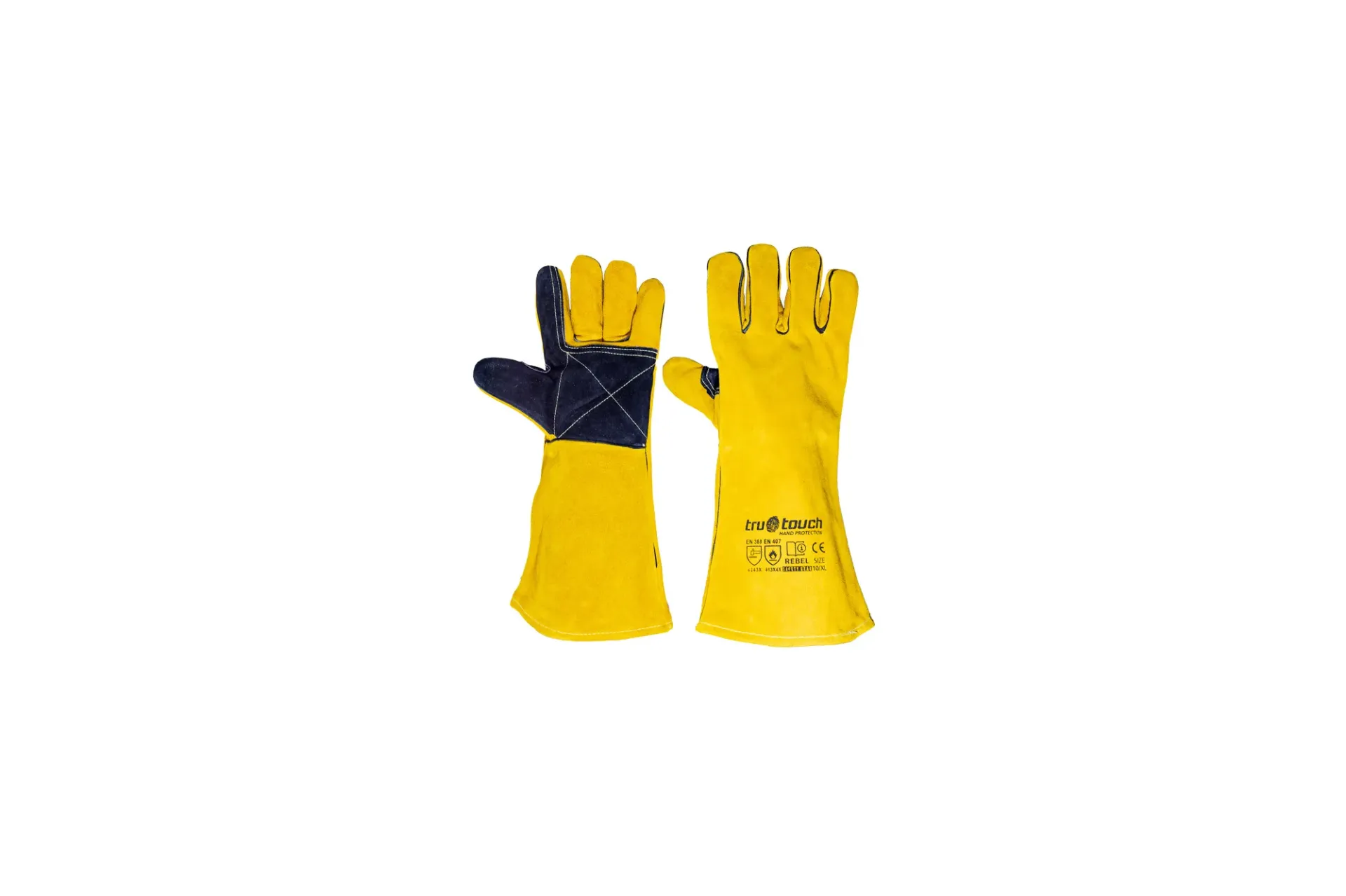 EPI-RSG-GN-0021 - Gants de soudeur Tru Touch jaunes doublés