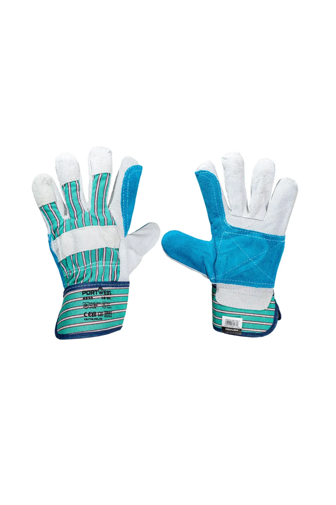 [EPI-PTW-GN-0026] EPI-PTW-GN-0026 - Portwest Leather Rigger 365 Cow Split Reinforced Palm Glove (10)