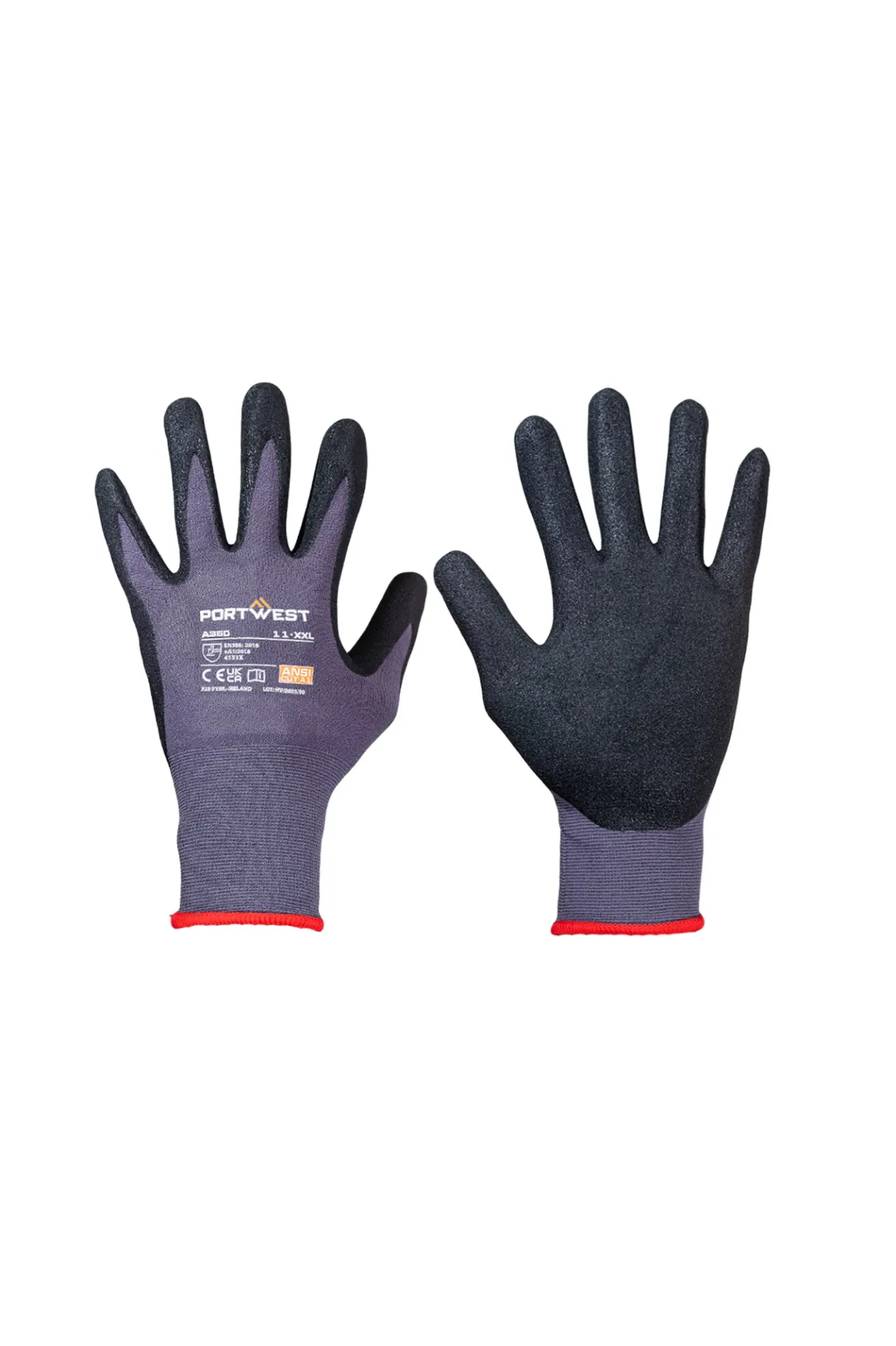 EPI-PTW-GN-0027 - Gants DermiFlex en nitrile sablé jauge 15