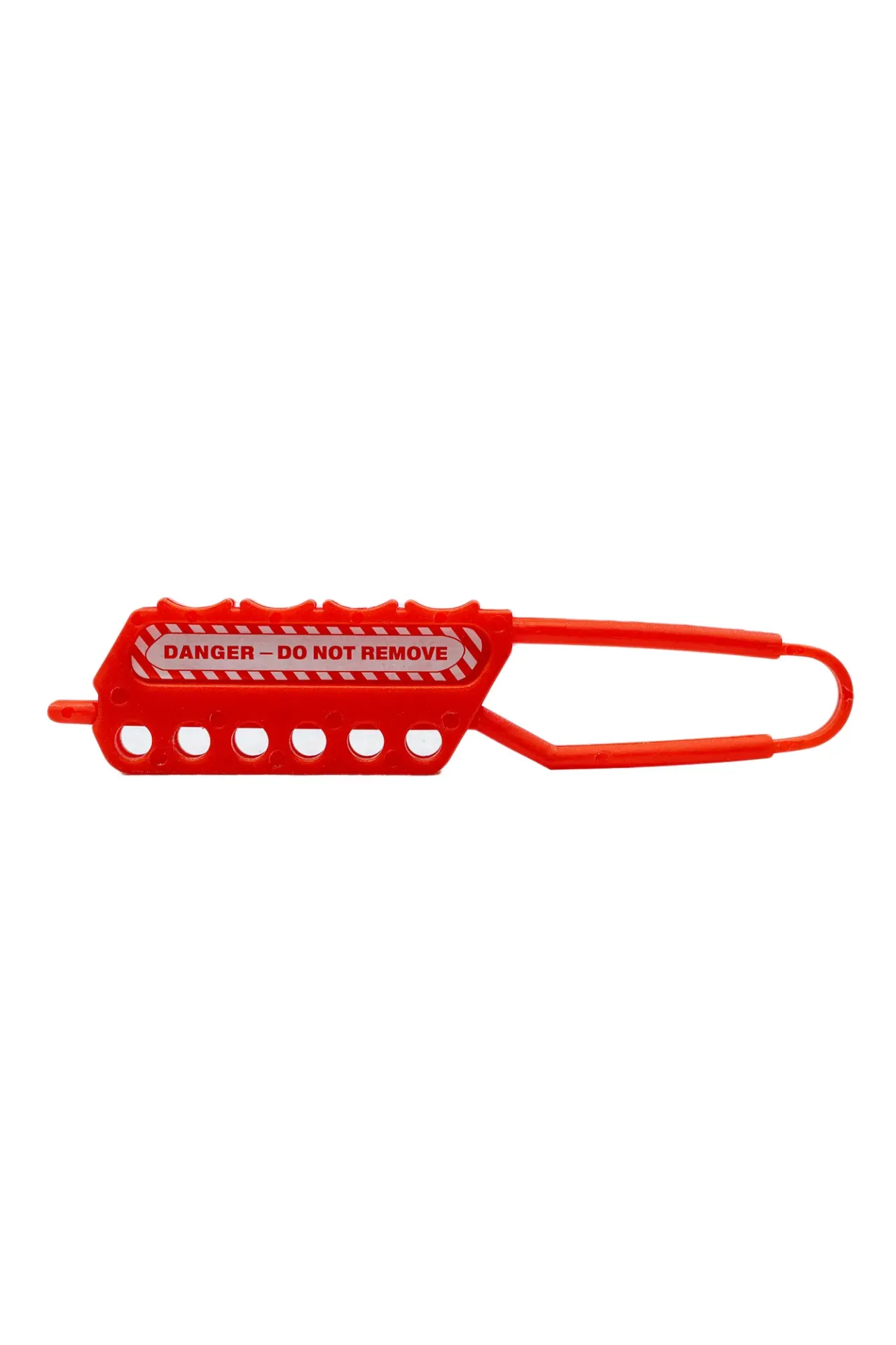 LOTO-LTM-DHS-0002 - Moraillon isolant (non conducteur) à 6 trous pour cadenas