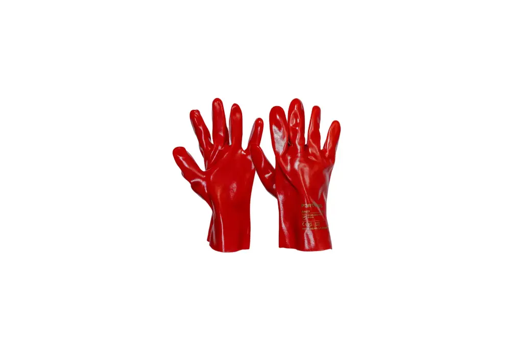 [EPI-PTW-GN-0012] PPE-PTW-GN-0012 - 27 cm PVC Grip 12 Cuff Gloves