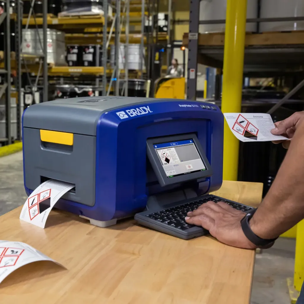 Imprimante d’étiquettes et de signalétique multicolore Brady S3700